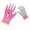 Pink, variant on TNOBHG Child-friendly Work Gloves 1 Pair Kids Gardening Gloves Cartoon Pattern Wear Resistant Thorn-proof Puncture-resistant Fit Non-slip Rubber Work Gloves