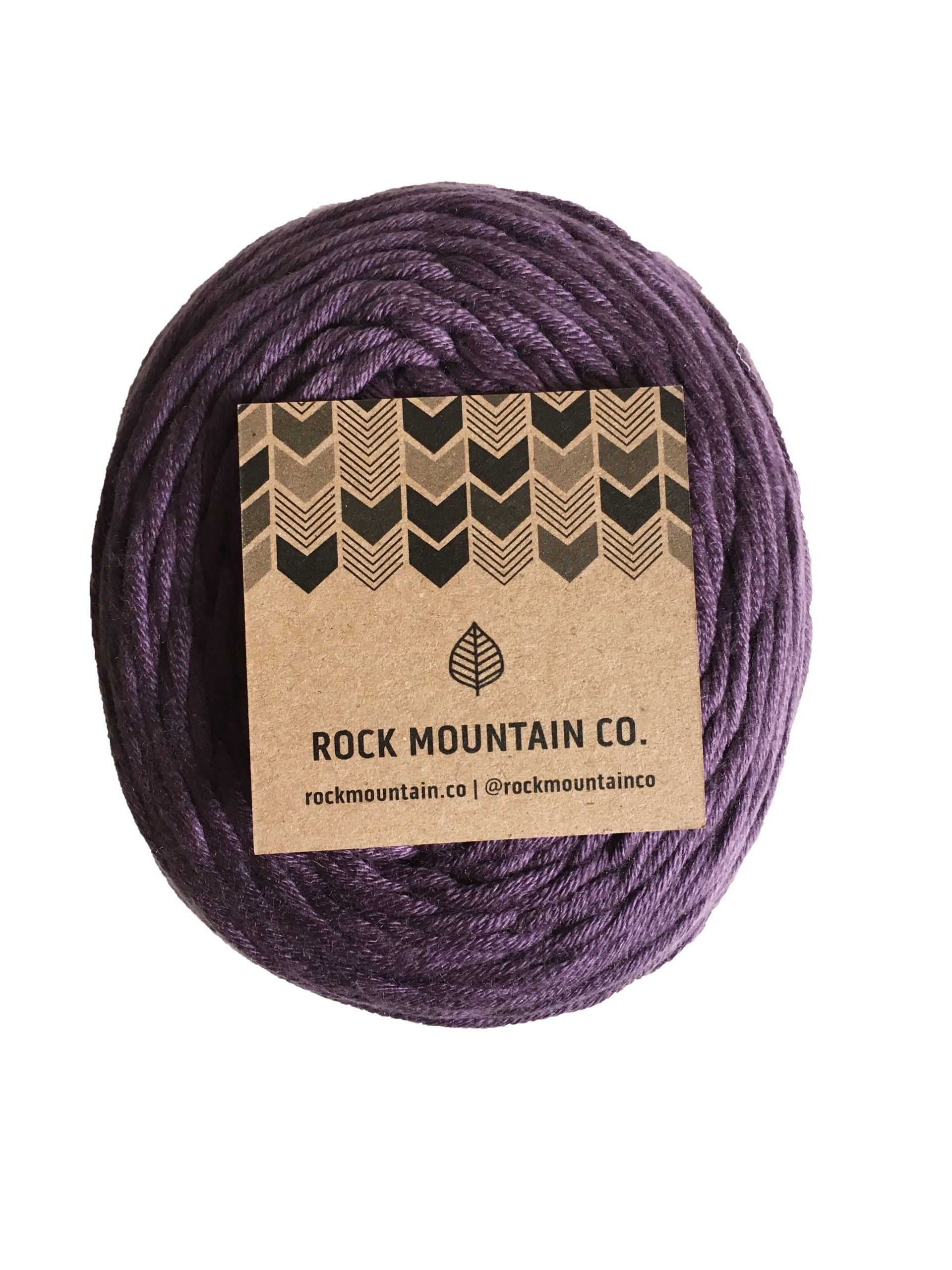 3mm Purple Single Strand Macrame Yarn - Extra Soft Plum