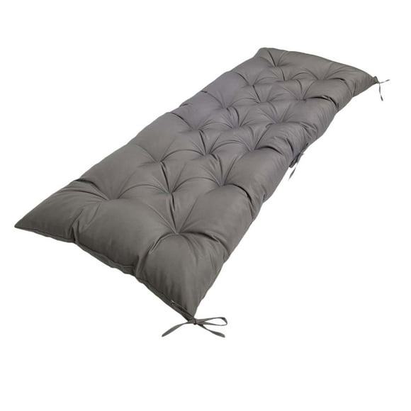Cojín para Banco de Jardín, Cojín para Asiento de Exterior para Sofás de Dos Plazas, para Tumbonas de Jardín Gris oscuro
