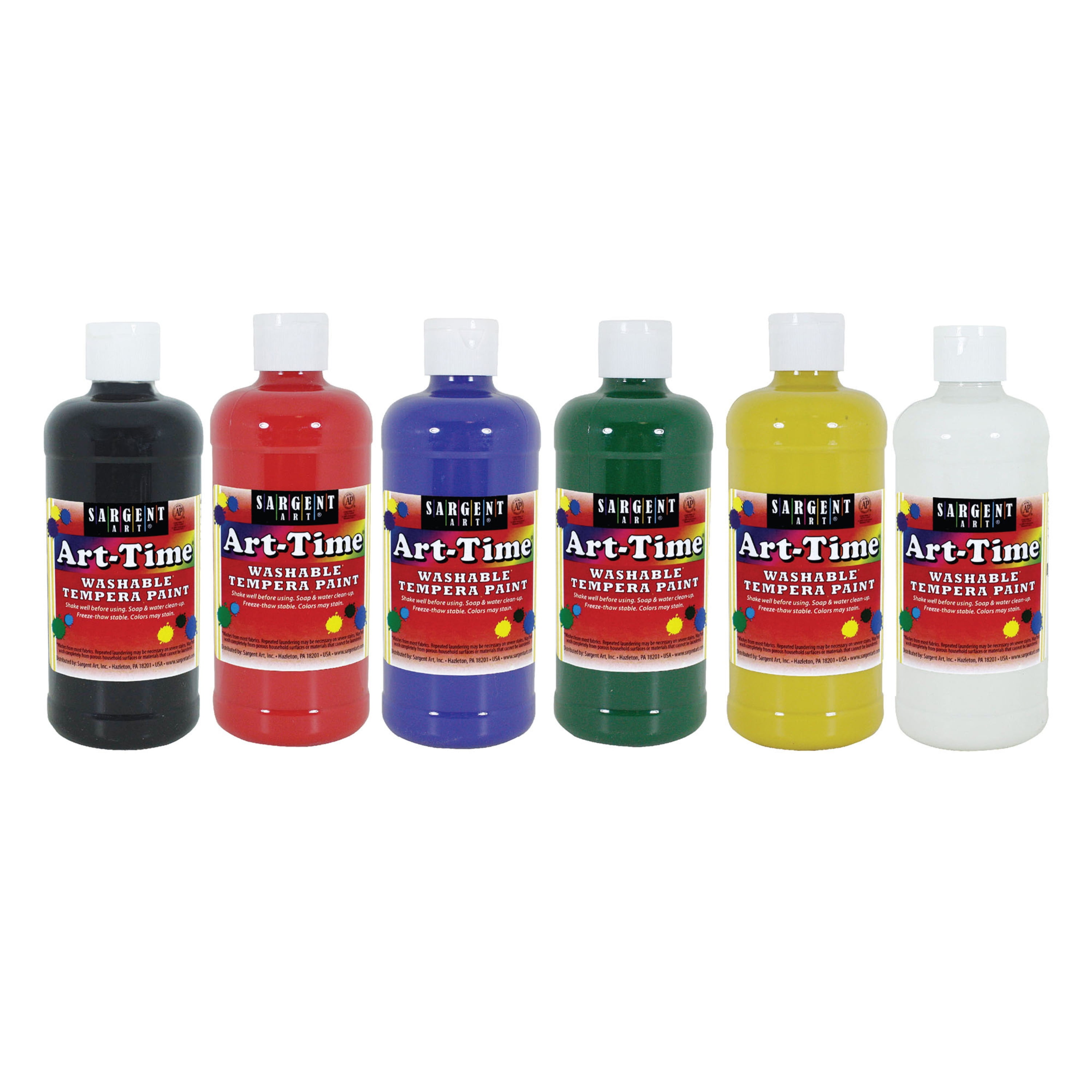Prang Ready-to-Use Tempera Paint, 12 Assorted Colors, 16 oz, 12/Pack -  Walmart.com