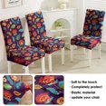 thumbnail image 5 of Chic and Colorful Paisley Dining Chair Covers Set of 4 with Bohemian Vintage Floral and Abstract Ethnic Patterns Washable Polyester Stretch Slipcovers Removable Protector for Classic Home, 5 of 7