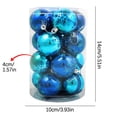 thumbnail image 2 of 16PCS Christmas Hanging Ornament - Christmas Decorations Indoor Home Decor, Plastic Christmas Ball Ornaments Hanging Pendants Indoor New Year Christmas Party Tree Decoration Christmas Balls, 2 of 2
