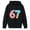 Black, variant on Toddler Girls Hoodie Letter Printed Long Sleeved Hoodie with Pocket Fall Fashion Clothing Size 3-4T , Gray