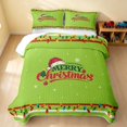 thumbnail image 2 of Erosebridal Christmas Truck Quilt King, Christmas Tree King Coverlet Set, Green Merry Christmas 3-Piece 1 Bedspread and 2 Pillowcases, 2 of 7
