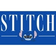 thumbnail image 2 of Boy's Lilo & Stitch White Script Face  Graphic Tee Royal Blue Large, 2 of 5