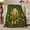 Daisy Arch, variant on Sunflower Bee Medallion with Honeycomb Leaves, Cheerful Botanical Art for Bee Lovers, Garden Pollinator Motif Cozy Flannel Blanket, Mother's Day Gift for Sunroom and Reading Nook Home Decor
