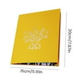 thumbnail image 6 of Toorise Flower Pop-up Card with Envelope 3D Flower Greeting Card Express Your Wishes Stereoscopic Flower Cards Creative Greeting Cards Exquisite Thank You Cards for Girlfriends Wife Women Gift, 6 of 11