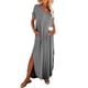 thumbnail image 1 of Vestido largo Dokotoo Summer Vacation Resort Wear gris XL, 1 of 5