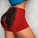 thumbnail image 4 of Fotbe Minimalist Skull Red Shorts Sin Costuras – Shorts Deportivos de Cintura Alta para Mujer, Elásticos para Gimnasio, Yoga, Running o Ciclismo-Medium, 4 of 8