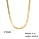 thumbnail image 1 of Cadena plana de serpiente de acero inoxidable Cadena de serpiente Collar de oro simple para mujer y hombre Popular Collar de cadena lisa de acero inoxidable con hueso de serpiente, 1 of 6
