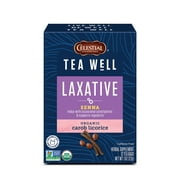 Celestial Seasonings TeaWell Organic Senna Carob Licorice Laxative Wellness Tea Bags, 12 Count