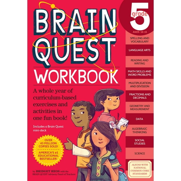 Brain Quest Workbook: Grade 5 - Paperback