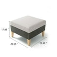 thumbnail image 3 of POCASSY Wicker Outdoor Ottoman, 3 of 3