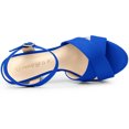 thumbnail image 4 of BLISSFUL STEP Women's Strap Platform Chunky Heel Slingback Sandals, 4 of 7