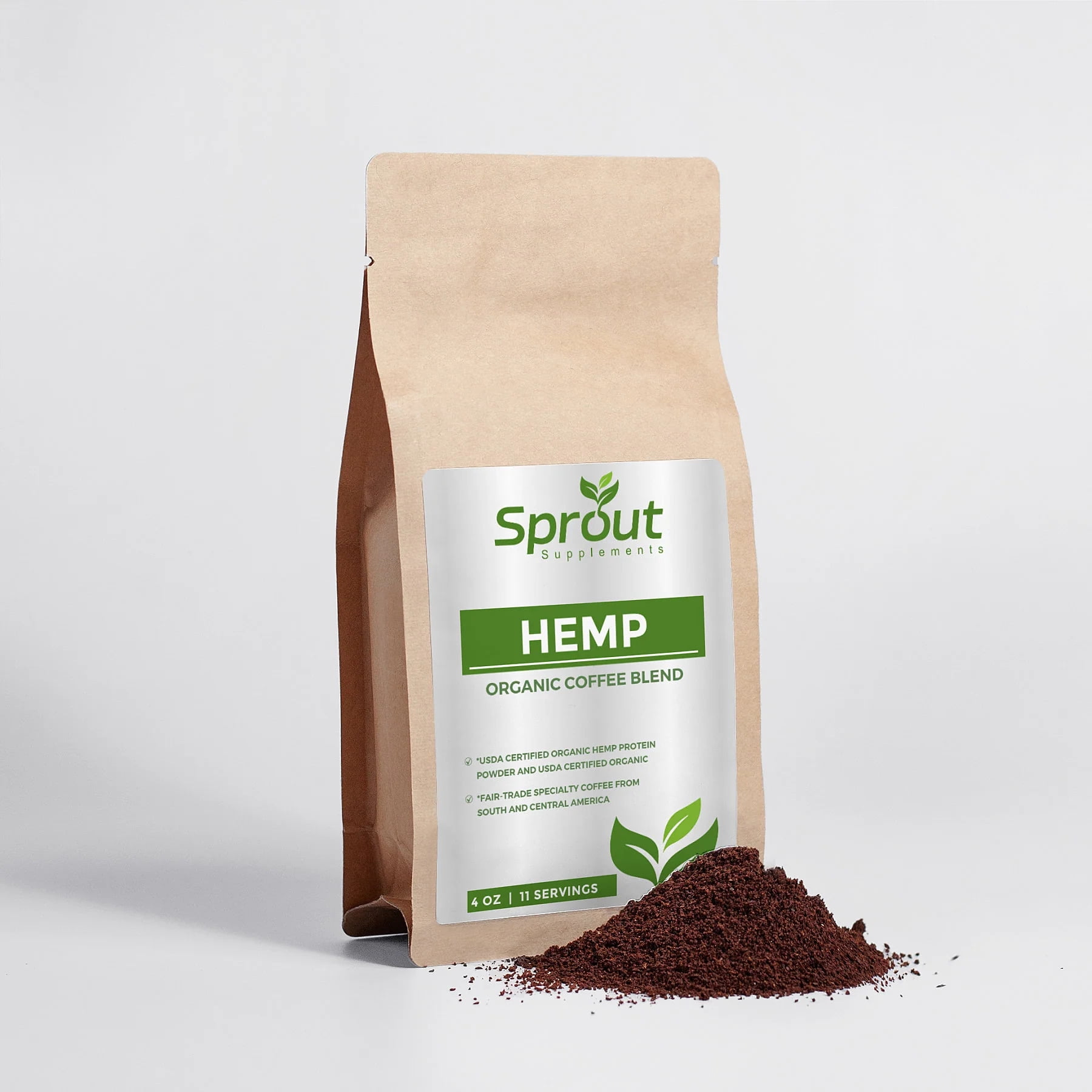 Smart Coffee - Brain Boosting Mushroom Coffee Fusion w/ Lion’s Mane  Chaga (Organic) - 16oz Ground Coffee