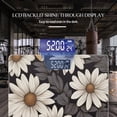 thumbnail image 3 of High Precision Body Weight Scale Smart Bathroom Scales with Large LCD Display(400lbs),Decorative for Bedroom-Seamless Pattern With Daisy Flowers, 3 of 4