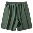 thumbnail image 5 of Trgacdwlo Quick Dry Shorts Men Elastic Waist Drawstring Men's Workout Shorts Wide Leg Summer Gym Gym Shorts for Men with Pocket Green XXL, 5 of 6