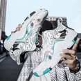 thumbnail image 5 of Men's Basketball Shoes Anti-Slip and Wear-Resistant Soles Running Shoes Graffiti Design Fashionable Sports Shoes, 5 of 6