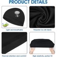 thumbnail image 3 of Paquete de 4 gorros para hombre, gorro de algodón suave que absorbe el sudor, forro para casco, gorros para correr y ciclismo, unisex, negro, 3 of 5
