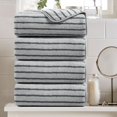 thumbnail image 1 of Set de Toallas de Baño Oliven Cabana a Rayas Gris 4 Piezas, 1 of 6