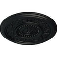 thumbnail image 3 of Ekena Millwork 16 1/8"OD x 5/8"P Marseille Ceiling Medallion (Fits Canopies up to 4 1/4"), Hand-Painted Steel Gray, 3 of 6