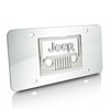 Jeep Grill Logo Mirror Chrome Stainless Steel License Plate