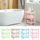 thumbnail image 1 of Estantería de plástico de 3 niveles - Organizador rectangular para baño y cocina con estanterías ajustables, estante de pie, 1 of 2