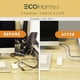 thumbnail image 3 of 50 PCs Coax Cable Wire Organizer Clips, Coaxial & Ethernet Cable Clips - Indoor & Outdoor Stick On Adhesive Extension Cord Power Cord Clips for Wall, Lights, Desk, Baseboard Wire Management, 3 of 5