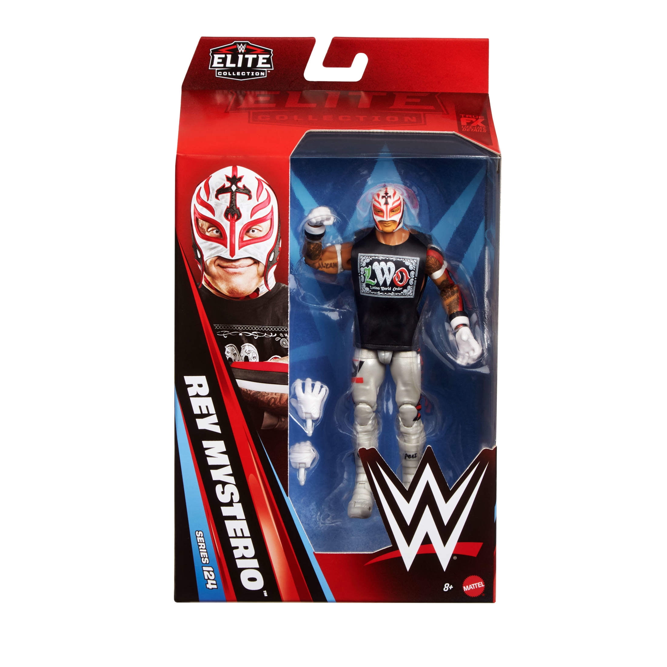 WWE Elite Rey Mysterio Action Figure, Series #125 Set, 6-inch Collectible with Articulation & Accessories