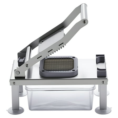 KFFKFF All-in-One Vegetable Chopper and Mandoline Slicer with 8 Stainless Steel Blades, Food Cutter for Slicing, Dicing, and Grating, Includes Container for Kitchen Use