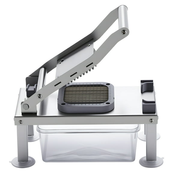 KFFKFF All-in-One Vegetable Chopper and Mandoline Slicer with 9 Stainless Steel Blades, Multi-Functional Food Cutter for Dicing, Grating, and Spiralizing, Includes Container for Easy Prep