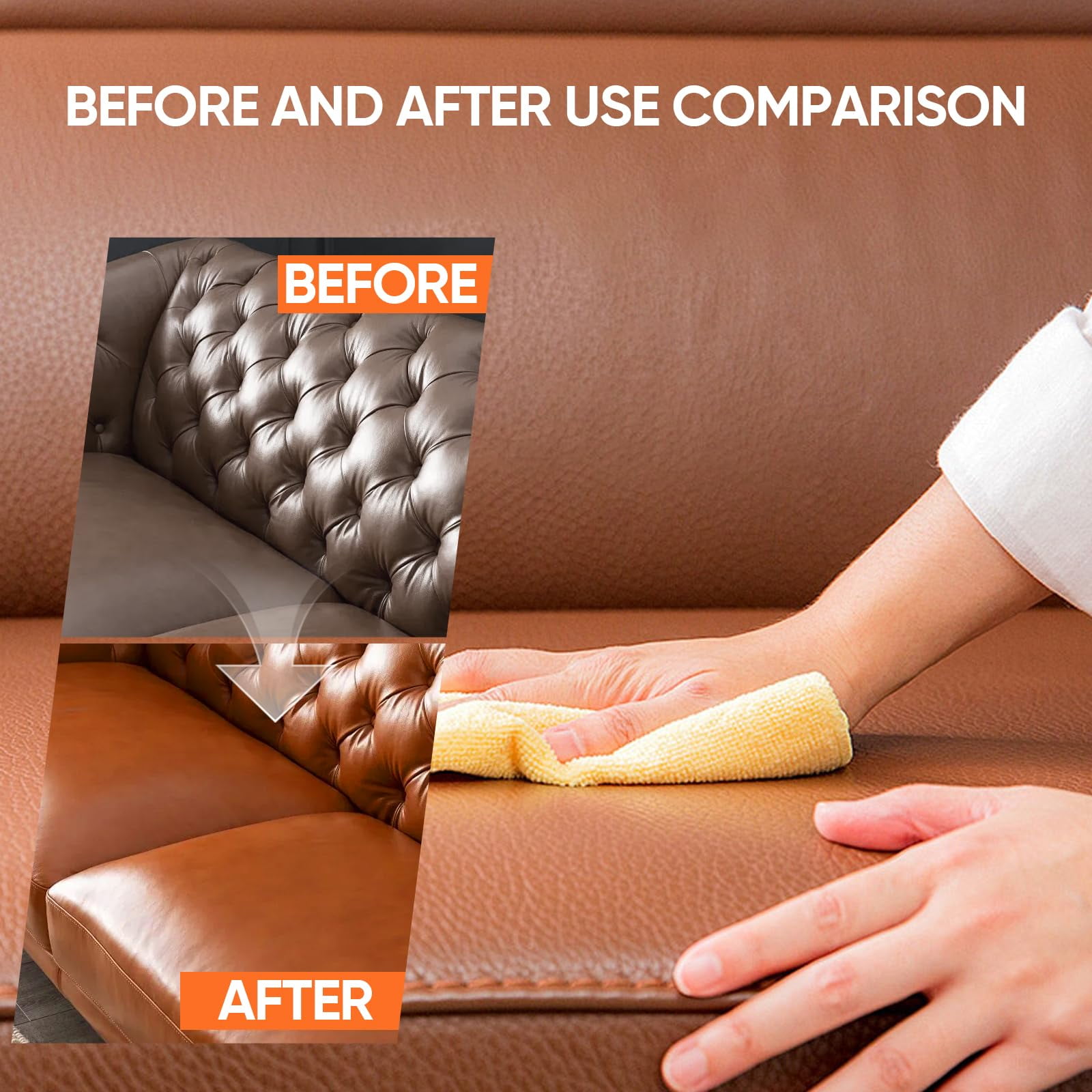 2PCS Furniture Salve & Brush, 8oz Leather and Wood Furniture Salve with Brush for Home, Sofa, Car Seats