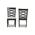 thumbnail image 2 of Baxton Studio Lanier Modern and Contemporary Grey Fabric Upholstered Espresso Brown Finished Wood 2-Piece Dining Chair, 2 of 7