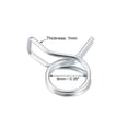 thumbnail image 3 of Unique Bargains Double Wire Motorcycle ATV 9mm Fuel Line Hose Tube Spring Clips Clamp Zinc Plated 20Pcs, 3 of 3