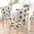 thumbnail image 5 of ZHANZZK Watermelon Cartoon Face Stretch Chair Cover Protector Seat Slipcover for Dining Room Hotel Wedding Party Set of 4, 5 of 6