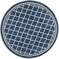 thumbnail image 2 of Safavieh Amherst Trina Geometric Area Rug, Navy/Beige, 8' x 8' Round, 2 of 8