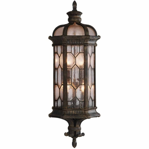 Fine Art Handcrafted Lighting 414981-1ST Devonshire 3 Light 28" High Outdoor Wall Sconce -