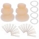 thumbnail image 4 of GOOHOCHY 2 juegos de coleteros elásticos para hacer moños, horquillas en forma de U y herramientas para peinar el cabello., 4 of 7