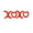Red, variant on Air-Filled Lowercase Cursive Letter "xoxo" Backdrop Balloon Banner