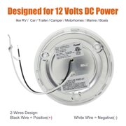 Facon Modern Flush Mount Lights with Frosted Glass Plastic Lens Cover and on/off switch