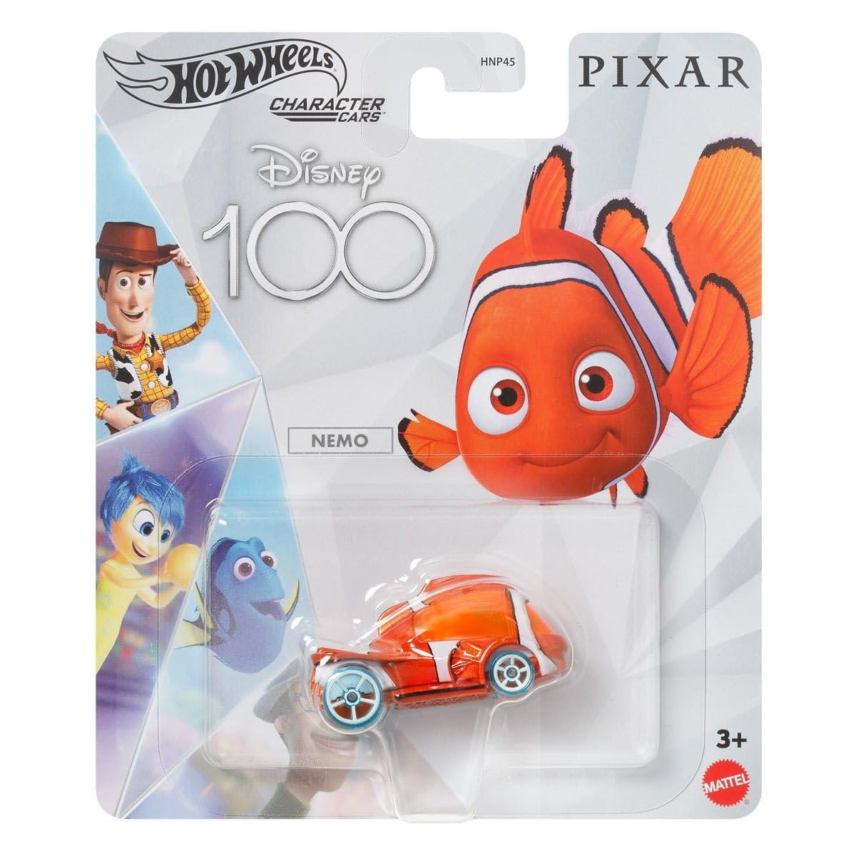 Hot Wheels Disney Character Cars 100 Years Special Edition Series Complete Set of 8 Diecast Vehicles in Manufacture Case from HNP45-956A Release Bundle