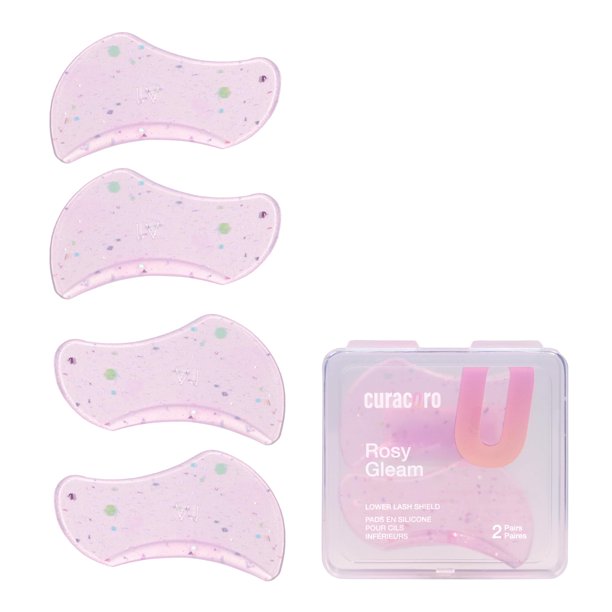 CURACORO Shields para lifting de pestañas, 4 piezas, pads de silicona reutilizables
