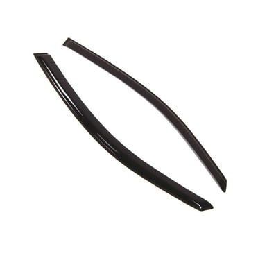 Tuningpros WD2-176RM Outside Mount Window Visor Deflector Rain Guard Dark Smoke 2 Pcs Set For 2000-2007 Ford Focus Hatchback