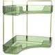 thumbnail image 4 of 2 Tier Spice Rack Corner Storage Shelf Makeup Organizer Cosmetic Holder Standing Counter Shelf, 4 of 5