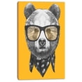 thumbnail image 2 of Funny Bear with Formal Glasses - Contemporary Animal Art Canvas, 2 of 3
