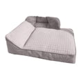 thumbnail image 3 of Cojín cálido para mascotas, cama para gatos, lavables suaves, colchón para dormir para interiores, cama para mascotas para gatitos, perros pequeños, gris L, 3 of 8