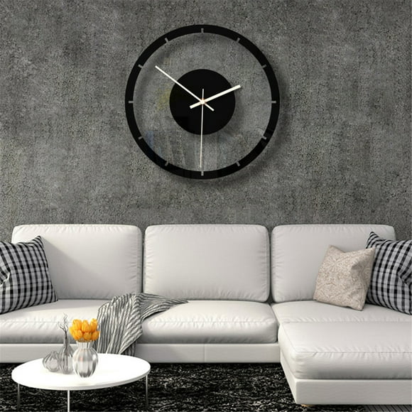 TIMIFIS Horloge de Salon Decor Nordique Wall Silencieuse en Acrylique Transparent Décorations d'Halloween pour la Maison - Automne