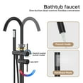 thumbnail image 5 of Freestanding Bathtub Faucet, Floor Mounted Tub Filler Faucet, Bathroom Tub Faucets with Handheld Shower, 5 of 7