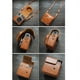 thumbnail image 3 of Estuche para cámara Cierre a presión con botón instantáneo Pequeño Suave y práctico Correa ajustable marrón, 3 of 7