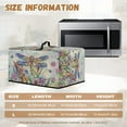 thumbnail image 6 of Whosucclay Dragonfly Daisy Leaf Print Microwave Oven Grill Cover Protector Heat-Resistant Microwave Oven Cover Dustproof Stain Resistant Machine Protector for Home Kitchen Decor-L, 6 of 7